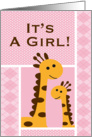 It’s A Girl! card