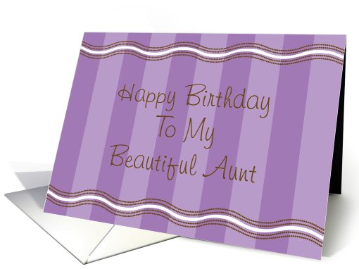 Happy Birthday to my Beautiful Aunt card (480119)