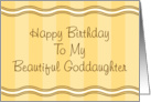Happy Birthday to my Beautiful Goddaughter card