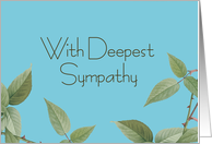 WIth Deepest Sympathy card