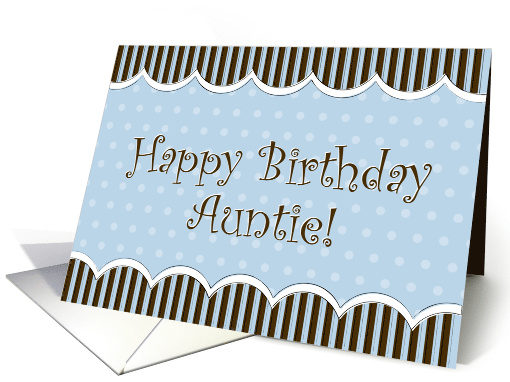Happy Birthday Auntie card (484708)