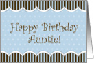 Happy Birthday Auntie card