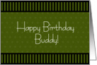 Happy Birthday Buddy card