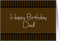 Happy Birthday Dad card