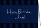 Happy Birthday Uncle card