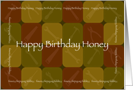 Happy Birthday Honey card