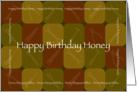 Happy Birthday Honey card
