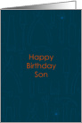 Happy Birthday Son card