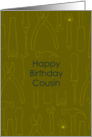 Happy Birthday Cousin card