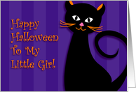 Happy Halloween To My Little GIrl card