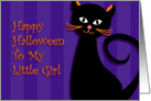 Happy Halloween To My Little GIrl card