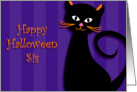 Happy Halloween Sis card
