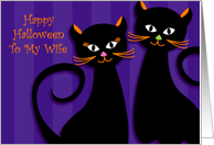 Happy Halloween to my Wife card