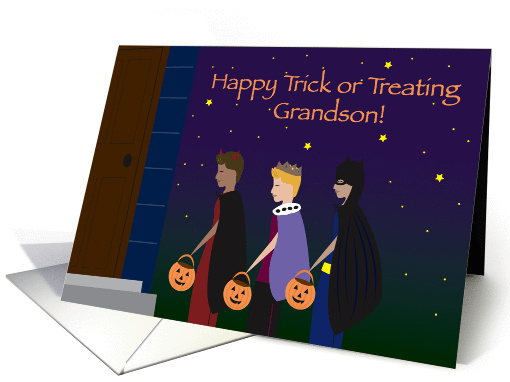 Happy Trick or Treating Grandson! card (491304)
