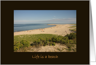Happy Birthday Life is a Beach card