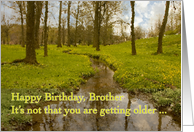 Happy Birthday Brother card