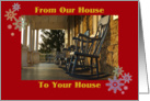 Seasons Greetings Our House To Your House card