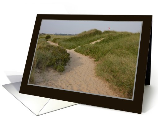 beach path dunes lewis carroll quote card (522986)