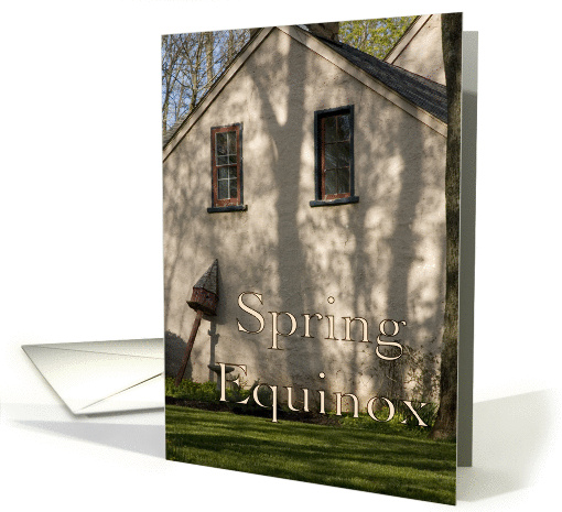 Awakening German Colonial Farmhouse in Spring card (828507)