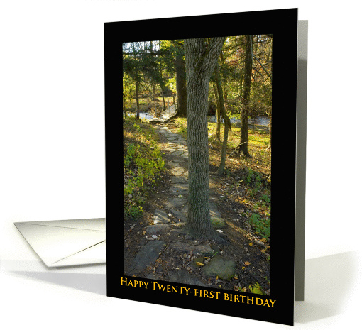 Happy Twenty-first Birthday card (864440)