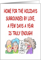 Crabby Holidays card