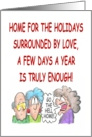 Crabby Holidays card