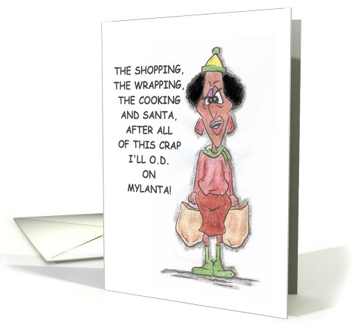 Crabby Holidays African American card (537493)