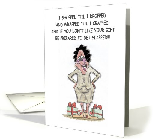 Crabby Holidays African American card (537499)