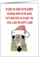 Crabby Holidays African American card