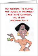 Crabby Holidays African American card
