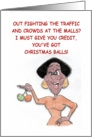 Crabby Holidays African American card