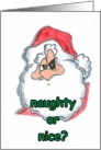 naughty or nice? card