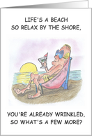 Life’S A Beach Birthday card