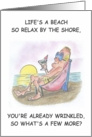 Life’S A Beach Birthday card