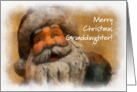 Merry Christmas Granddaughter Santa Claus Card