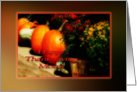 Thanksgiving Mom pumpkins gourds mums border card