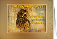 Birthday Mom Owl...
