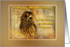 Birthday Mom Owl Wise card