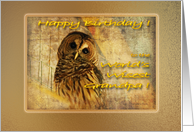 Birthday Grandpa Owl Wise card