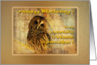 Birthday Grandpa Owl Wise card