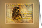 Birthday Grandma Owl Wise card
