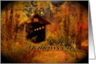 Happy Halloween Covered Bridge card