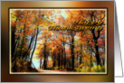 Happy Thanksgiving - General - Country Road in Autumn Colors card