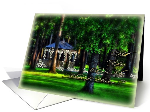 Wedding In The Forest - Maid of Honor card (492820)