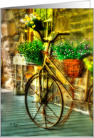 Bicycle In Springtime card