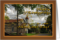 Old Church - Happy Thanksgiving - Mom and Dad card