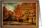 Country Drive in Autumn - Thanksgiving Blessings Our Dad/Father card