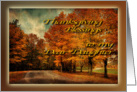 Country Drive in Autumn - Thanksgiving Blessings My Daughter card