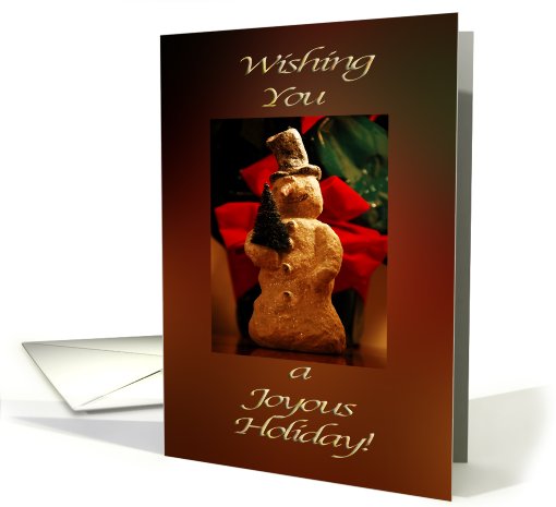 Joyous Holiday Snowman card (520010)