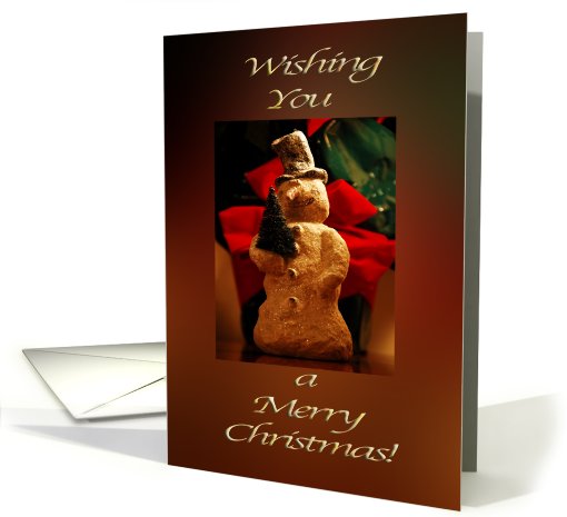 Merry Christmas Snowman card (520012)